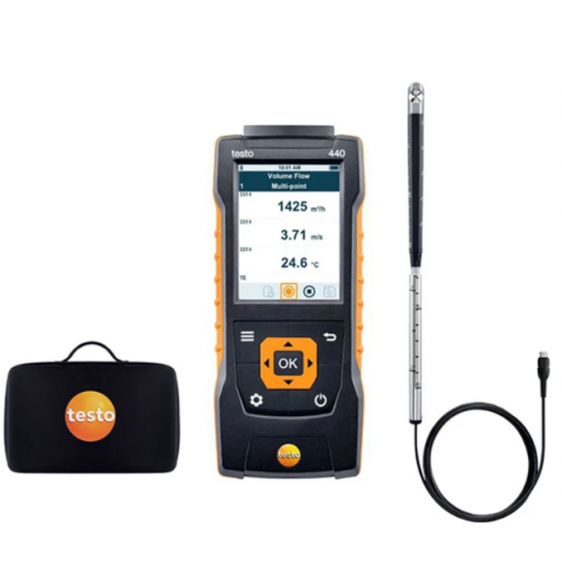 Testo 440 Kit con sonda a elica 16mm Testo 440 Kit con sonda a elica 16mm